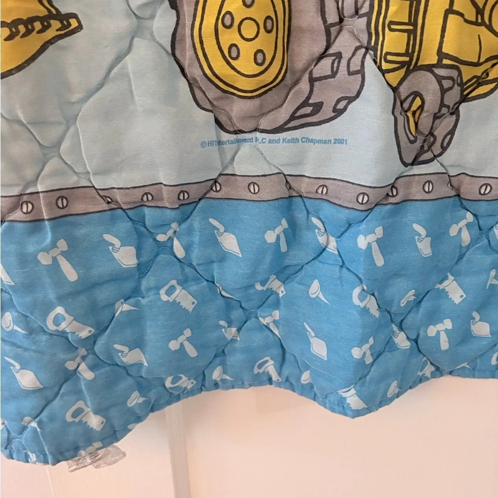 Vintage Y2K Bob the Builder Comforter Quilt Blanket Size 42”x58”